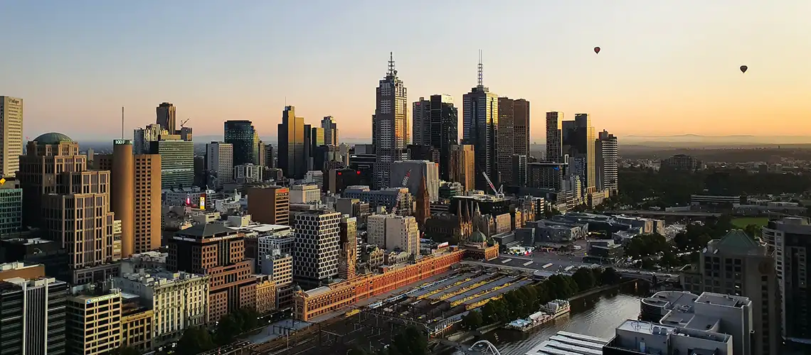 Australian city skyline valuation
